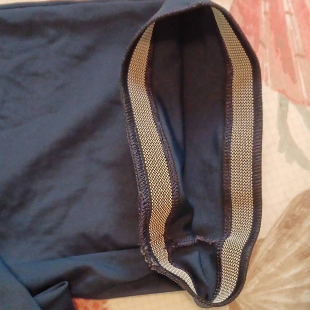 Asics Solid Navy Blue Compression Singlet Bodysuit - image 7